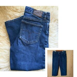 Ralph Lauren Women's Blue High Rise Cropped Capris Jeans